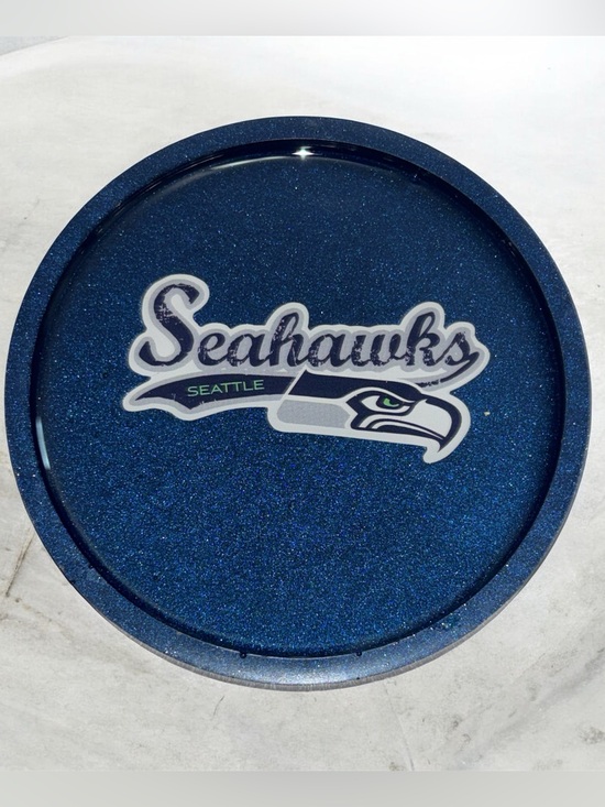 NORE’S NOVELTIES HANDCRAFTED DESIGNS Other - NORE’S NOVELTIES Single Handcrafted Sport Beverage Coaster- Seattle Seahawks